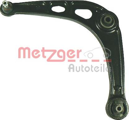 Metzger 58063501 - Neatkarīgās balstiekārtas svira, Riteņa piekare www.autospares.lv