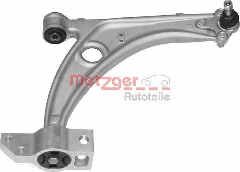 Metzger 58014702 - Neatkarīgās balstiekārtas svira, Riteņa piekare www.autospares.lv