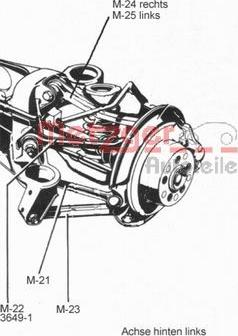 Metzger 53034119 - Stiepnis / Atsaite, Riteņa piekare www.autospares.lv