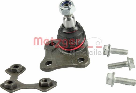 Metzger 57004012 - Шаровая опора, несущий / направляющий шарнир www.autospares.lv