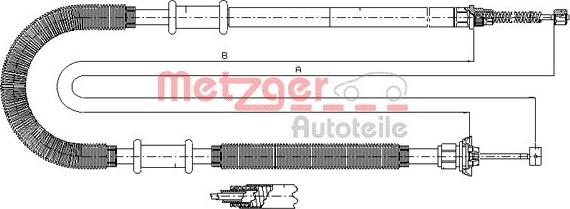 Metzger 641.10 - Trose, Stāvbremžu sistēma www.autospares.lv