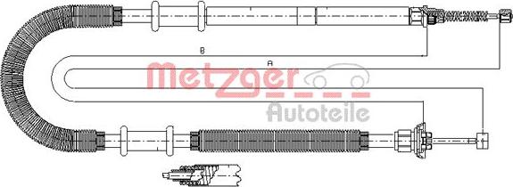 Metzger 641.12 - Trose, Stāvbremžu sistēma www.autospares.lv