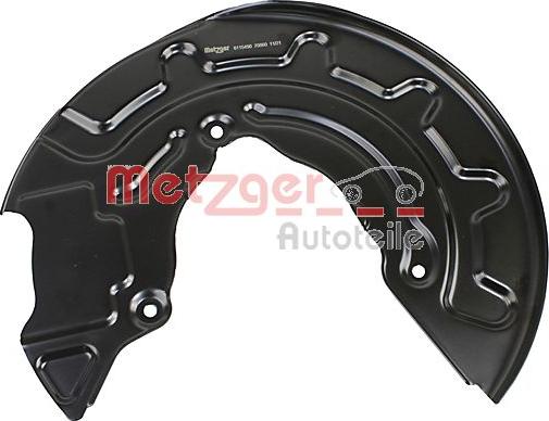 Metzger 6115490 - Dubļu sargs, Bremžu disks www.autospares.lv