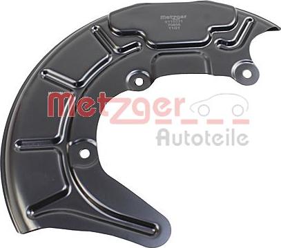 Metzger 6115331 - Dubļu sargs, Bremžu disks www.autospares.lv