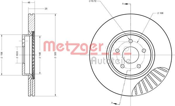 Metzger 6110503 - Bremžu diski autospares.lv