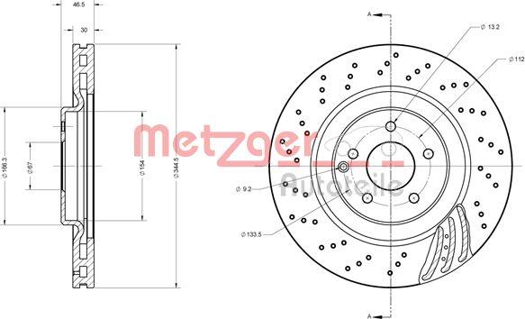 Metzger 6110614 - Bremžu diski www.autospares.lv