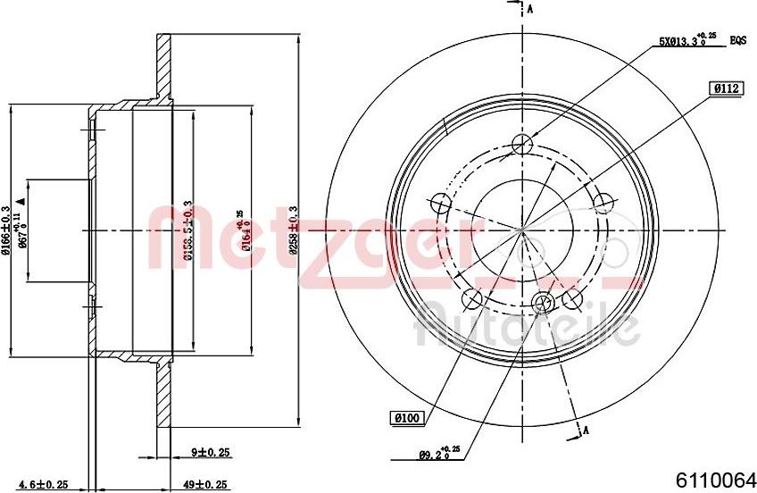 Metzger 6110064 - Bremžu diski autospares.lv