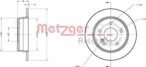 Metzger 6110579 - Bremžu diski www.autospares.lv