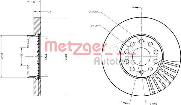 Metzger 6110021 - Bremžu diski www.autospares.lv