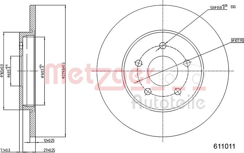 Metzger 6110101 - Bremžu diski autospares.lv