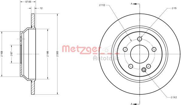 Metzger 6110829 - Bremžu diski www.autospares.lv