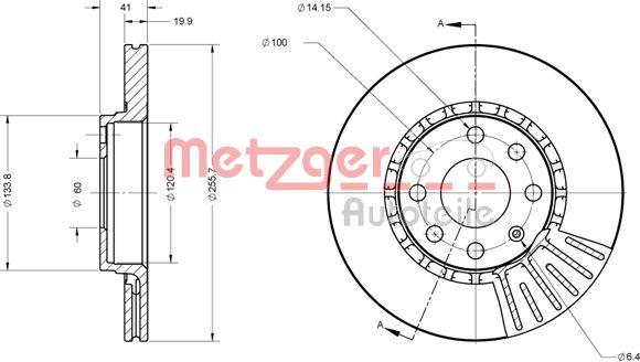 Metzger 6110336 - Bremžu diski autospares.lv