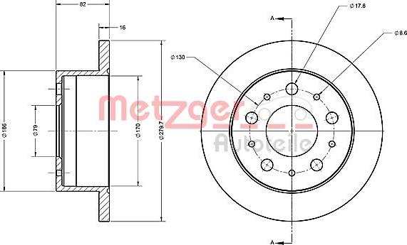 Metzger 6110338 - Brake Disc www.autospares.lv