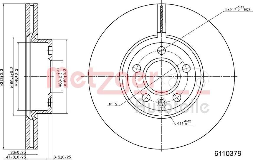 Metzger 6110379 - Bremžu diski autospares.lv