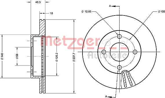 Metzger 6110292 - Bremžu diski autospares.lv