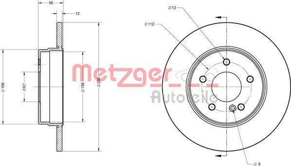 Metzger 6110218 - Bremžu diski www.autospares.lv