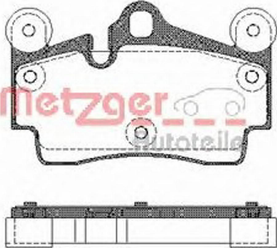 Metzger 099600 - Bremžu uzliku kompl., Disku bremzes www.autospares.lv