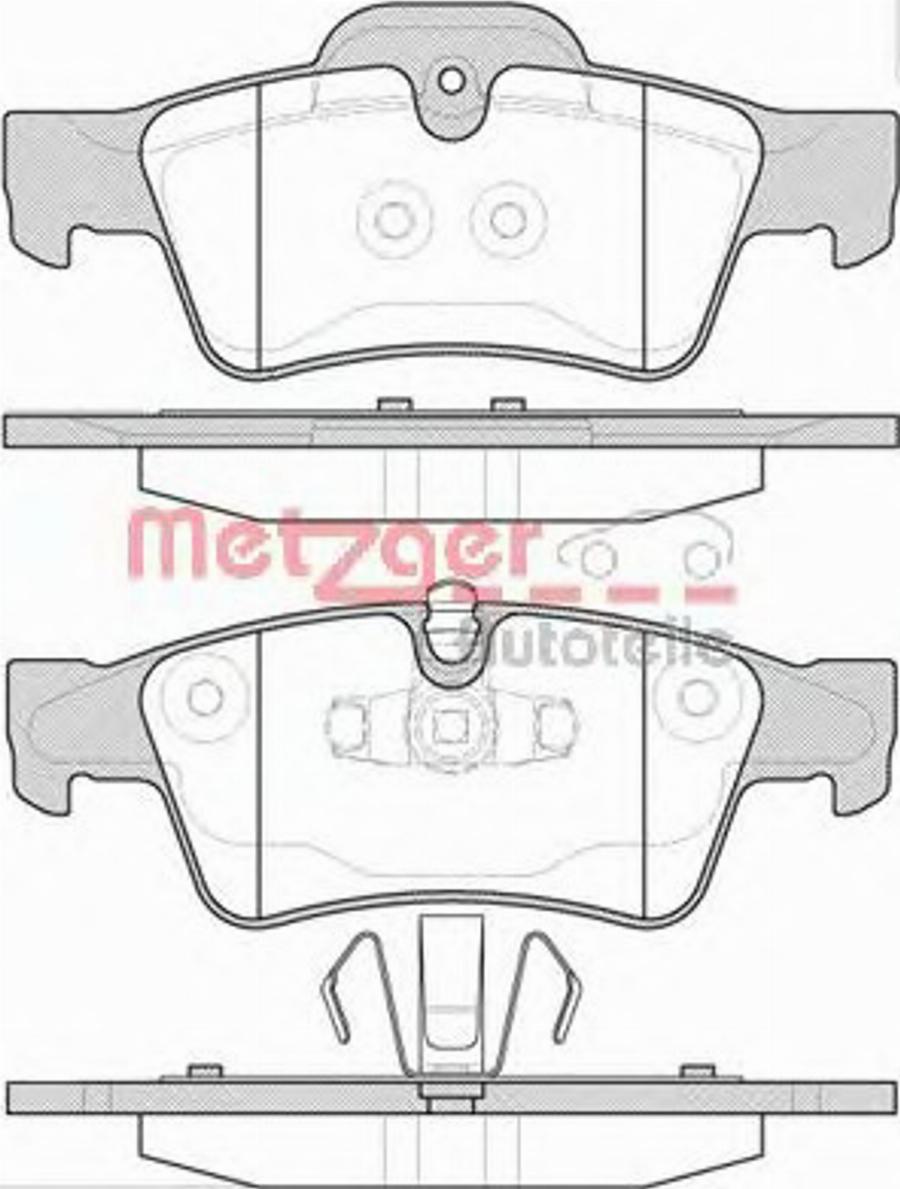 Metzger 099110 - Bremžu uzliku kompl., Disku bremzes www.autospares.lv