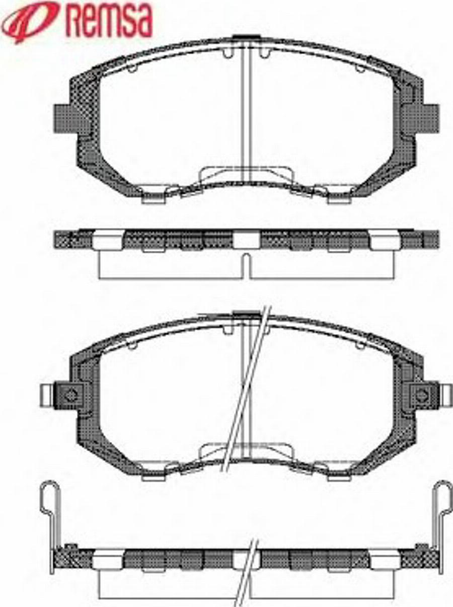 Metzger 095102 - Brake Pad Set, disc brake www.autospares.lv