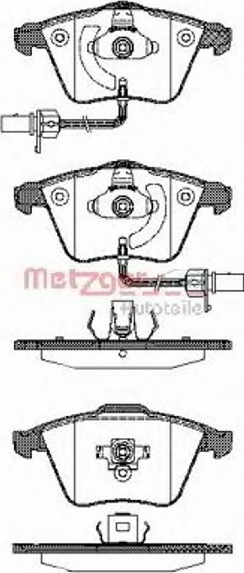 Metzger 0964.12 - Bremžu uzliku kompl., Disku bremzes www.autospares.lv