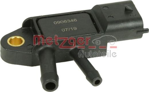 Metzger 0906346 - Devējs, Izplūdes gāzu spiediens www.autospares.lv