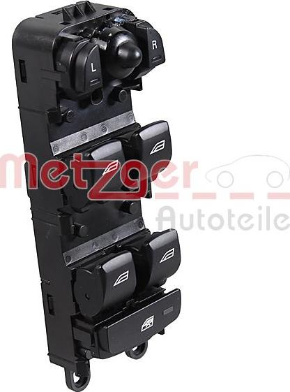 Metzger 0916994 - Slēdzis, Stikla pacēlājmehānisms www.autospares.lv