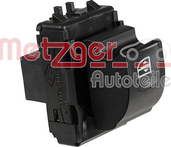 Metzger 0916954 - Slēdzis, Stikla pacēlājmehānisms www.autospares.lv