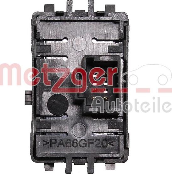 Metzger 0916954 - Slēdzis, Stikla pacēlājmehānisms www.autospares.lv