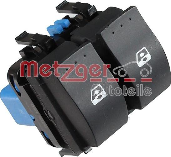 Metzger 0916926 - Slēdzis, Stikla pacēlājmehānisms www.autospares.lv