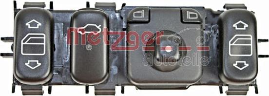 Metzger 0916422 - Slēdzis, Stikla pacēlājmehānisms www.autospares.lv