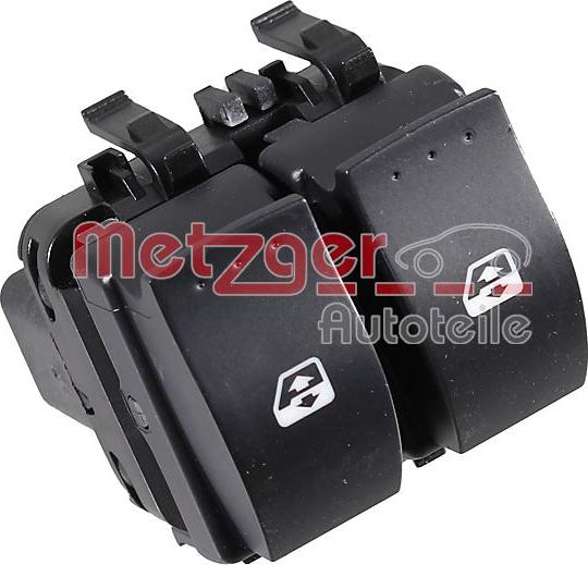 Metzger 0916550 - Slēdzis, Stikla pacēlājmehānisms www.autospares.lv