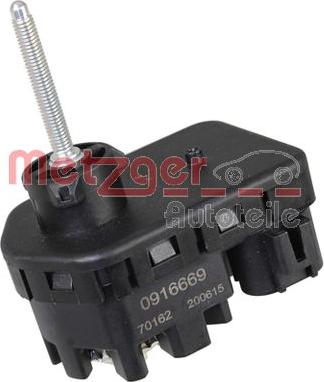 Metzger 0916669 - Regulējošais elements, Lukturu augstuma regulēšana www.autospares.lv