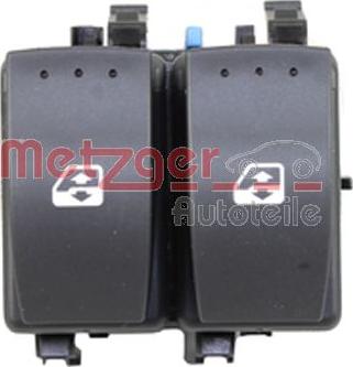 Metzger 0916674 - Slēdzis, Stikla pacēlājmehānisms www.autospares.lv