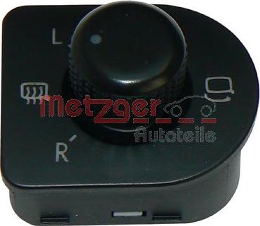 Metzger 0916065 - Slēdzis, Spoguļu regulēšana www.autospares.lv