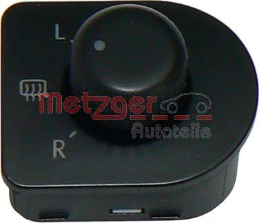 Metzger 0916071 - Slēdzis, Spoguļu regulēšana www.autospares.lv