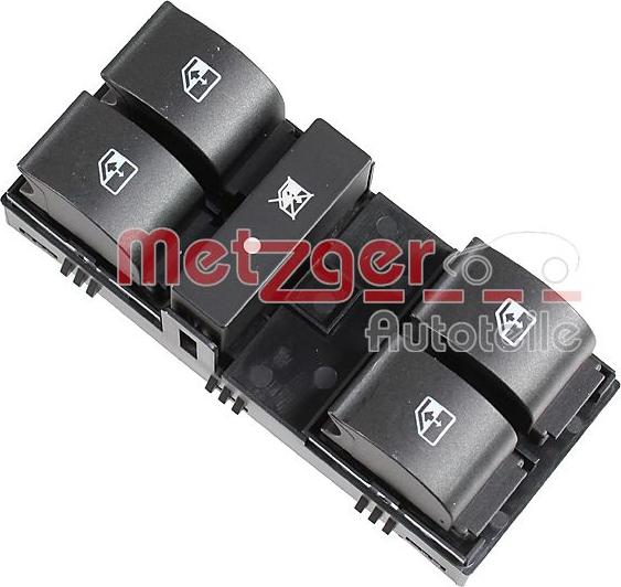 Metzger 09161044 - Slēdzis, Stikla pacēlājmehānisms www.autospares.lv