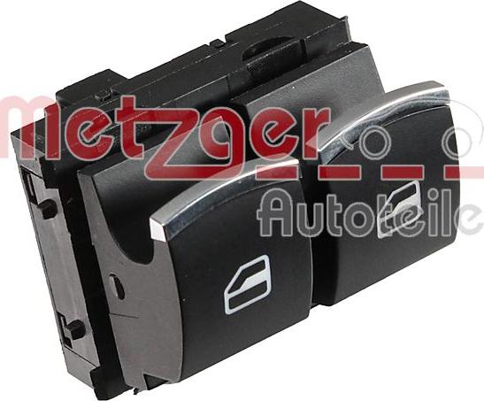 Metzger 09161041 - Slēdzis, Stikla pacēlājmehānisms www.autospares.lv