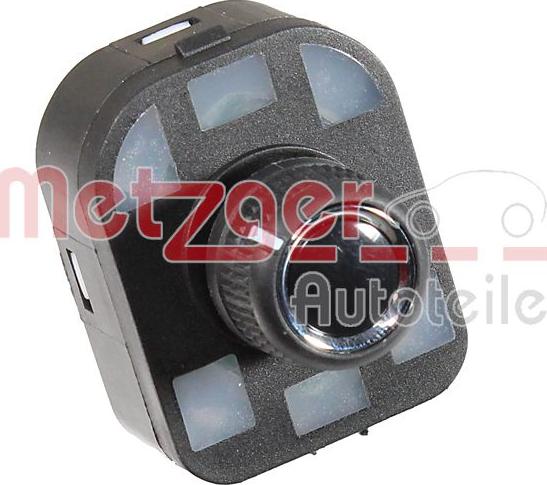 Metzger 09161016 - Slēdzis, Spoguļu regulēšana www.autospares.lv