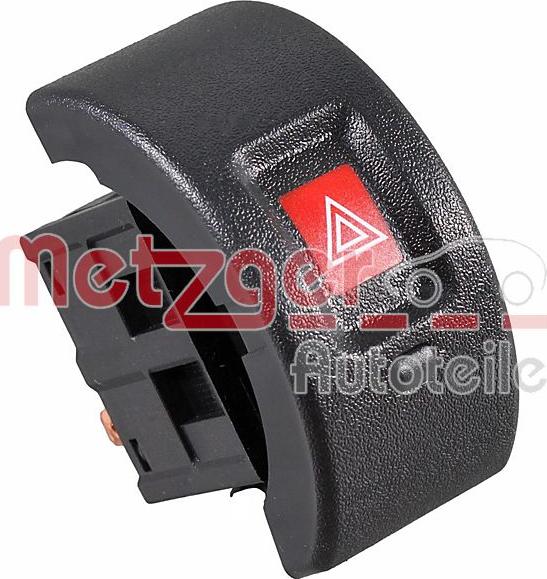 Metzger 09161017 - Avārijas gaismas signāla slēdzis www.autospares.lv