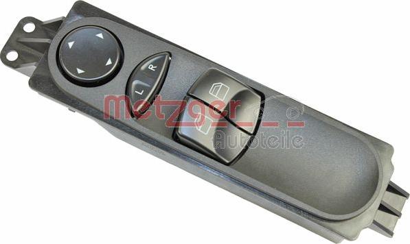 Metzger 0916392 - Slēdzis, Stikla pacēlājmehānisms www.autospares.lv