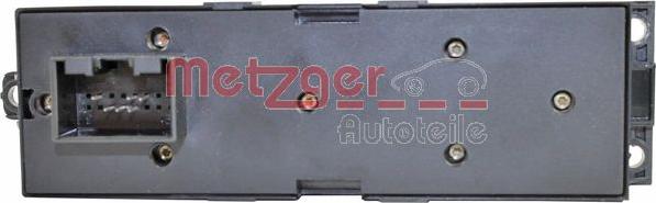 Metzger 0916305 - Slēdzis, Stikla pacēlājmehānisms www.autospares.lv