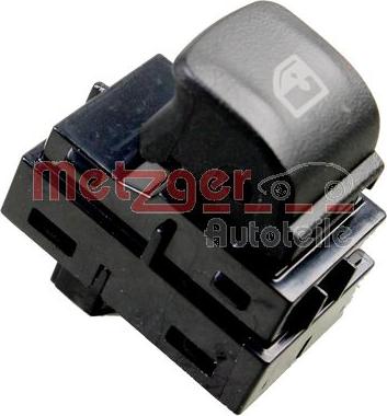 Metzger 0916712 - Slēdzis, Stikla pacēlājmehānisms www.autospares.lv