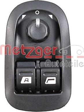 Metzger 0916788 - Slēdzis, Stikla pacēlājmehānisms www.autospares.lv