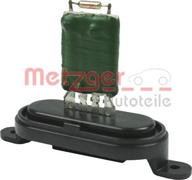 Metzger 0917066 - Resistor, interior blower www.autospares.lv