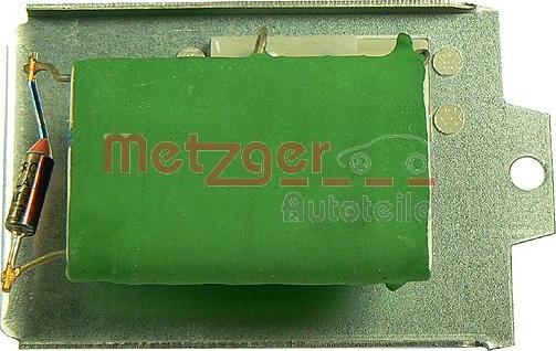 Metzger 0917002 - Rezistors, Salona ventilators www.autospares.lv