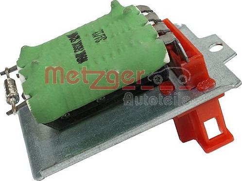 Metzger 0917031 - Rezistors, Salona ventilators autospares.lv