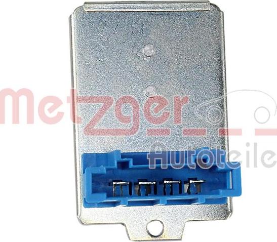 Metzger 0917703 - Rezistors, Salona ventilators www.autospares.lv