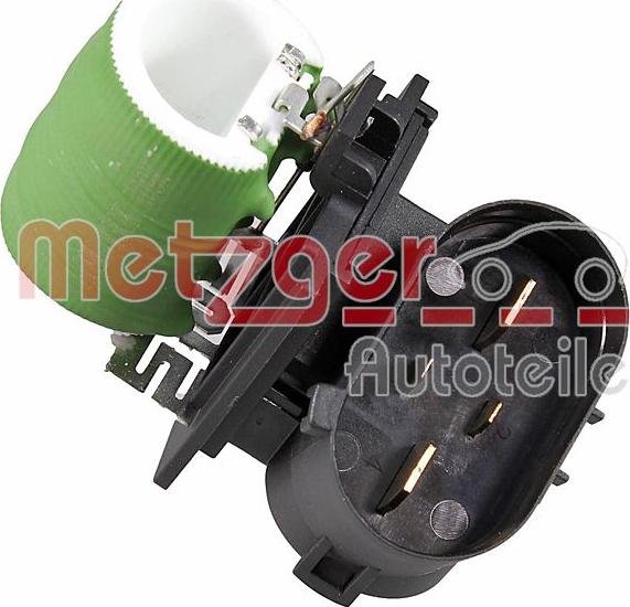 Metzger 0917717 - Papildus rezistors, Elektromotors-Radiatora ventilators www.autospares.lv