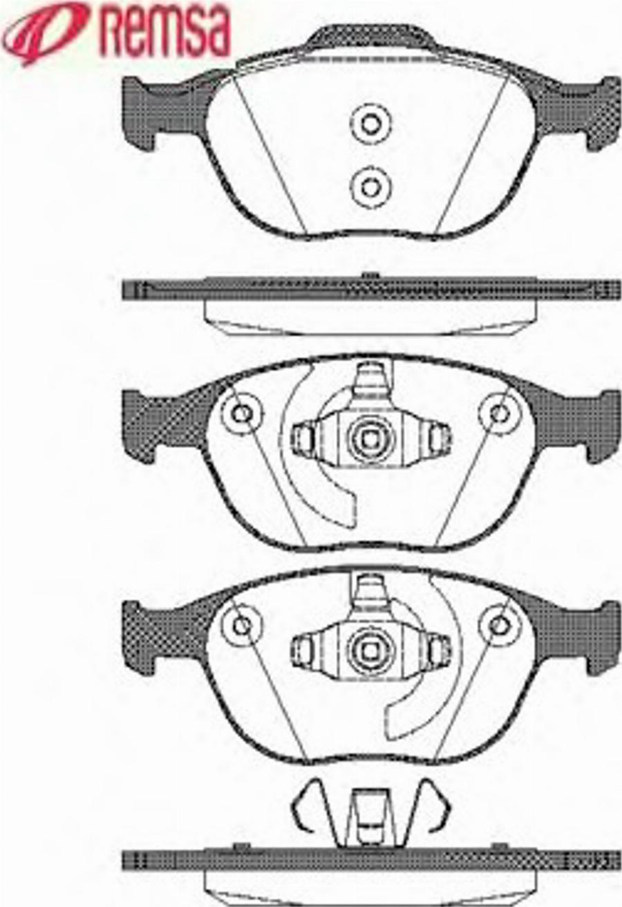 Metzger 098400 - Brake Pad Set, disc brake www.autospares.lv