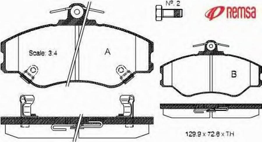 Metzger 049402 - Тормозные колодки, дисковые, комплект www.autospares.lv